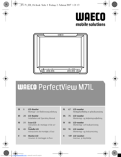 Waeco PerfectView M71L Installation And Operating Manual