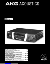 AKG HUB 4000 Q User Instructions