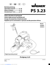 WAGNER ProSpray 3.23 Operating Manual