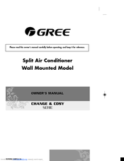Gree CHANGE & COSY Series Owner's Manual