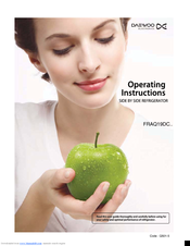 Daewoo FRAQ19DC Series Operating Instructions Manual