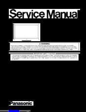 Panasonic Viera TC-42PX34 Service Manual