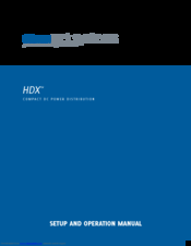 Comm Net Systems HDX Setup And Operation Manual