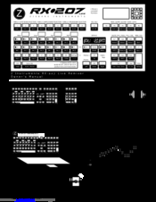Ziebane Instruments RX 207 Live Owner's Manual