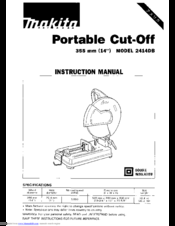 Makita 2414DB Instruction Manual