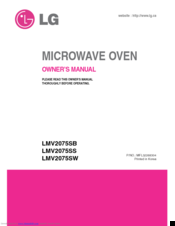 LG LMV2075SW Owner's Manual