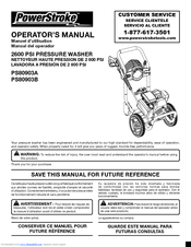 Powerstroke PS80903A Operator's Manual