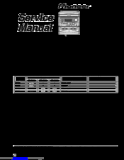 Pioneer XR-A660 Service Manual