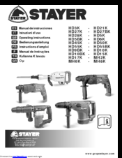 Stayer HD50K Operating Instructions Manual