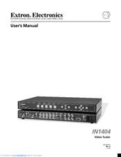 Extron electronics IN1404 User Manual