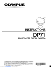 Olympus DP71 Instructions Manual