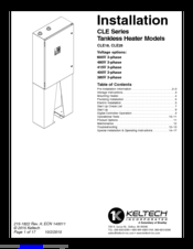 Keltech CLE18 Installation Instruction