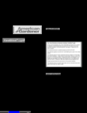 American Gardener YardStick Light YS18 Manual