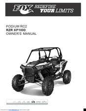 Fox RZR XP1000 Owner's Manual