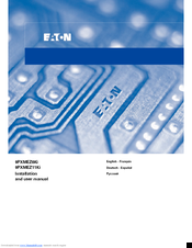 Eaton ModularEasy 9PXMEZ6Ki Installation And User Manual
