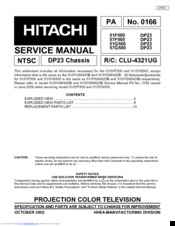 Hitachi 57F500 DP23 Service Manual