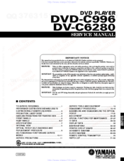 Yamaha DVD-C6280 Service Manual