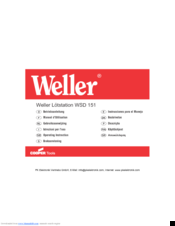 Weller WSD 151 Operating Instructions Manual
