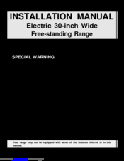 Maytag PER5710BAW Installation Manual