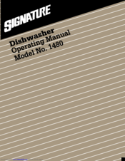 Signature 1480 Operating Manual