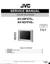 Jvc AV-20F475/S Service Manual