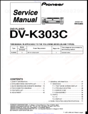 Pioneer DV-K303C Service Manual