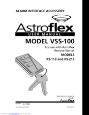 Astroflex VSS-100 User Manual
