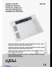 Gallet PEP 806 Instruction Manual
