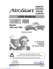 AstroStart 1002 User Manual