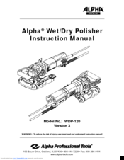 Alpha WDP-120 Instruction Manual