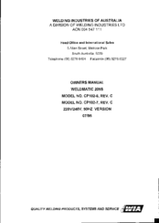 WIA Weldmatic 205S Owner's Manual