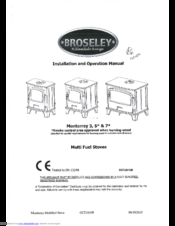 Broseley Monterrey 3 Installation And Operation Manual