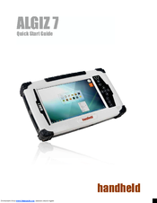 HandHeld ALGIZ 7 Quick Start Manual