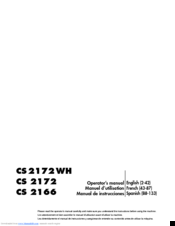 Jonsered CS 2172 WH Operator's Manual