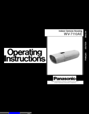 Panasonic WV-7110AE Operating	 Instruction