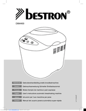 Bestron DBM400 User Instructions