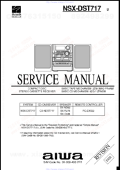 Aiwa NSX-DST717 Service Manual