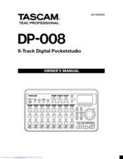 Tascam DP-008 Owner's Manual