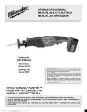 Milwaukee 6514 Series Operator's Manual