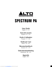 Alto Spectrum PA User Manual