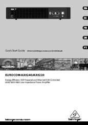 Behringer EUROCOM AX6240 Quick Start Manual