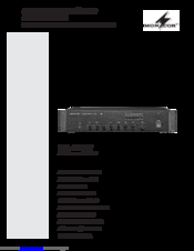 Monacor PA-312Z Instruction Manual