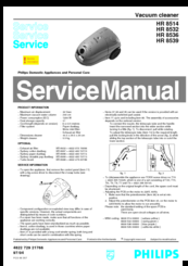 Philips HR 8514 Service Manual