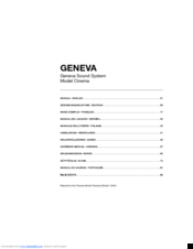 Geneva Cinema Manual