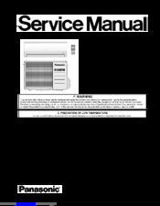 Panasonic CS-E7GKR Service Manual