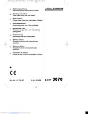 Pattfield ERGO Tools E-KTP 3070 Operating Instructions Manual