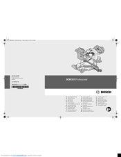 Bosch GCM 10 PROFESSIONAL Original Instructions Manual