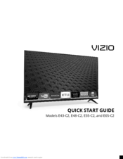 Vizio E65-C2 Quick Start Manual