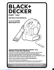 Black & Decker bdh1200fvav Instruction Manual