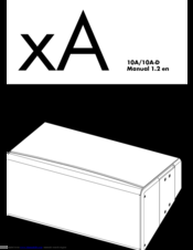 D&B xA 10A-D Manual
